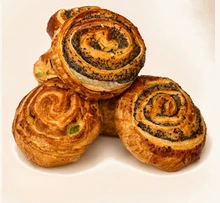 Слоёные улитки с маком